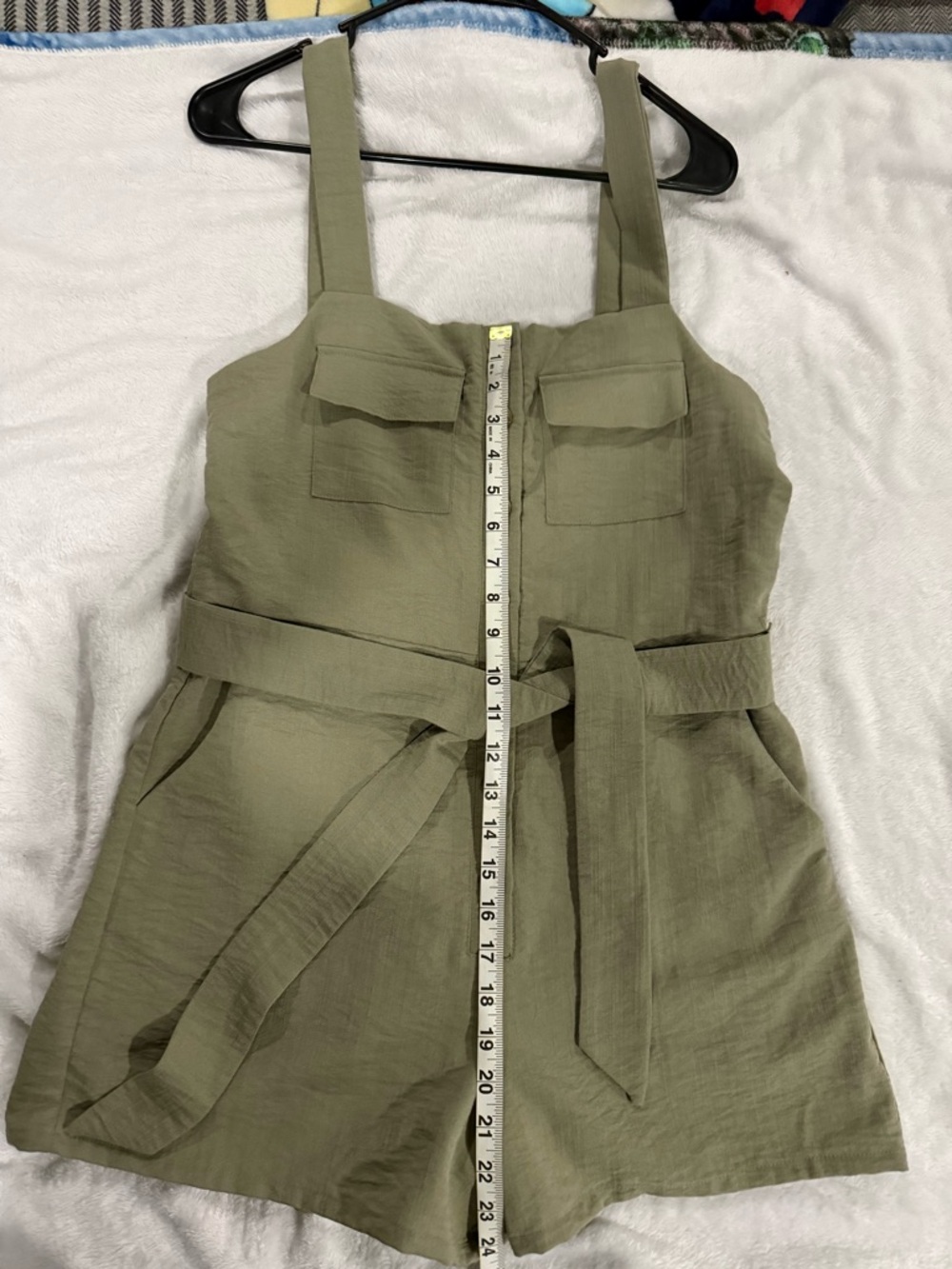 Lulu’s Olive Green Romper with Belt